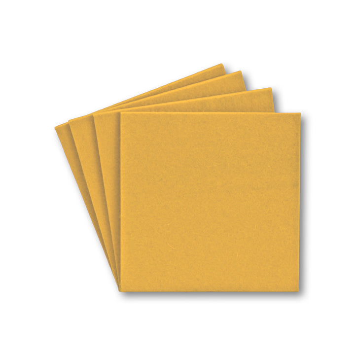 Coasters made of felt design felt (100% wool felt), square, 11 x 11 cm, 3 mm thick, 4 pieces