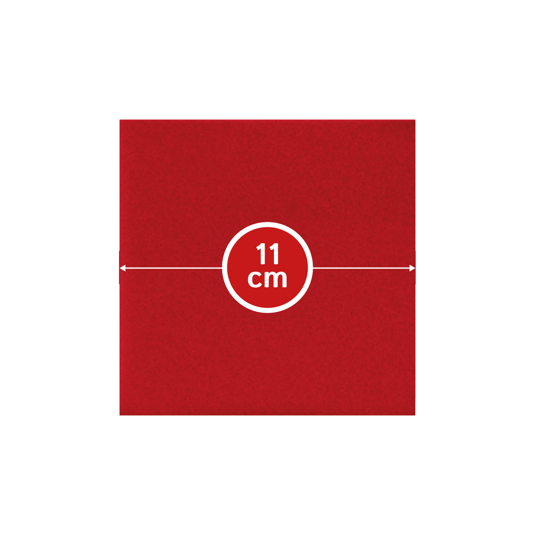 Coasters made of felt design felt (100% wool felt), square, 11 x 11 cm, 3 mm thick, 4 pieces