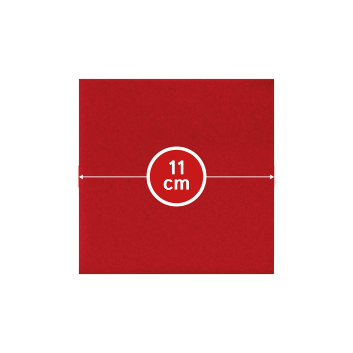 Coasters made of felt design felt (100% wool felt), square, 11 x 11 cm, 3 mm thick, 4 pieces