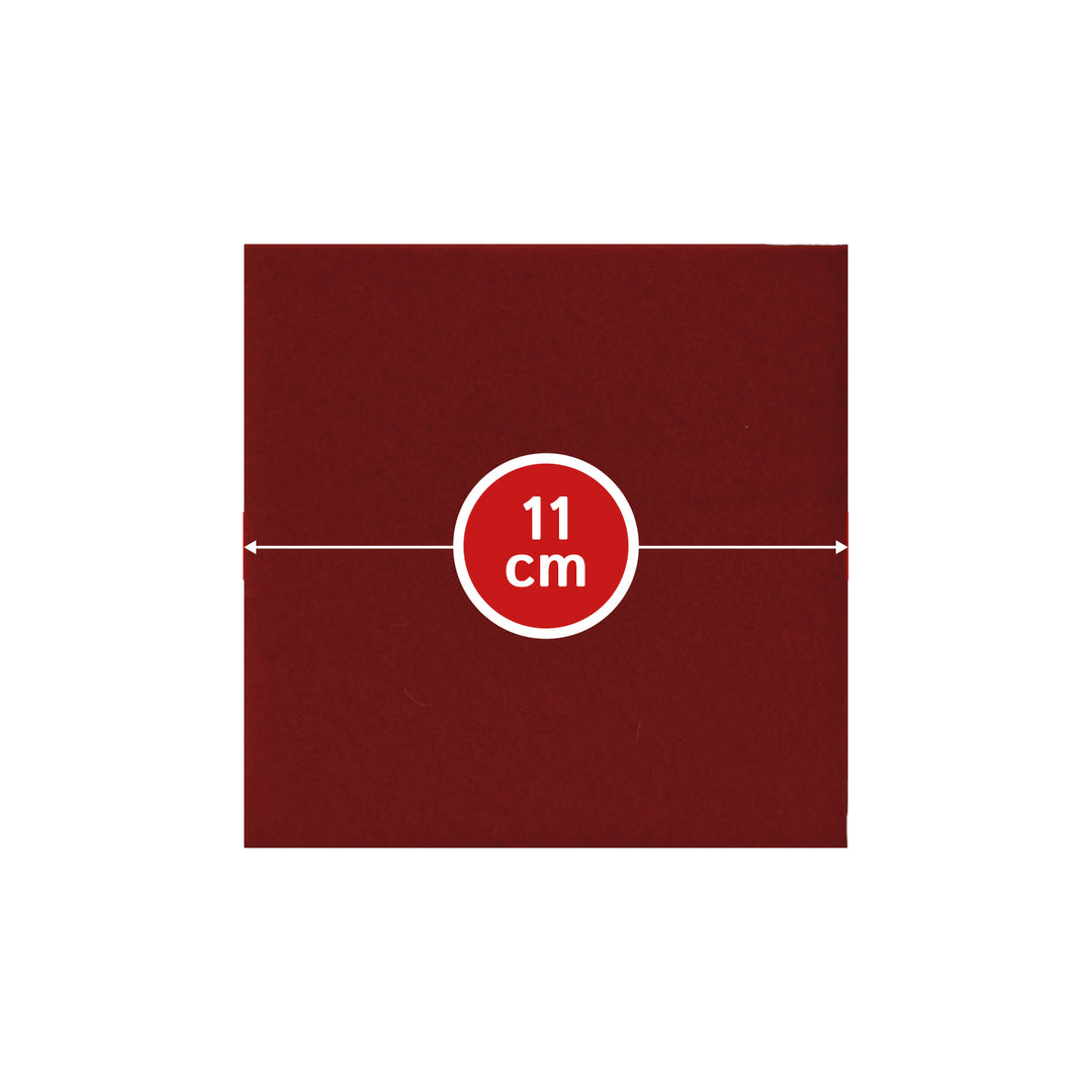 Coasters made of felt design felt (100% wool felt), square, 11 x 11 cm, 3 mm thick, 4 pieces