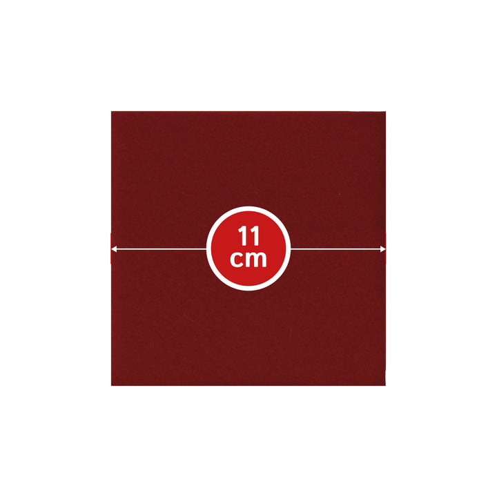 Coasters made of felt design felt (100% wool felt), square, 11 x 11 cm, 3 mm thick, 4 pieces