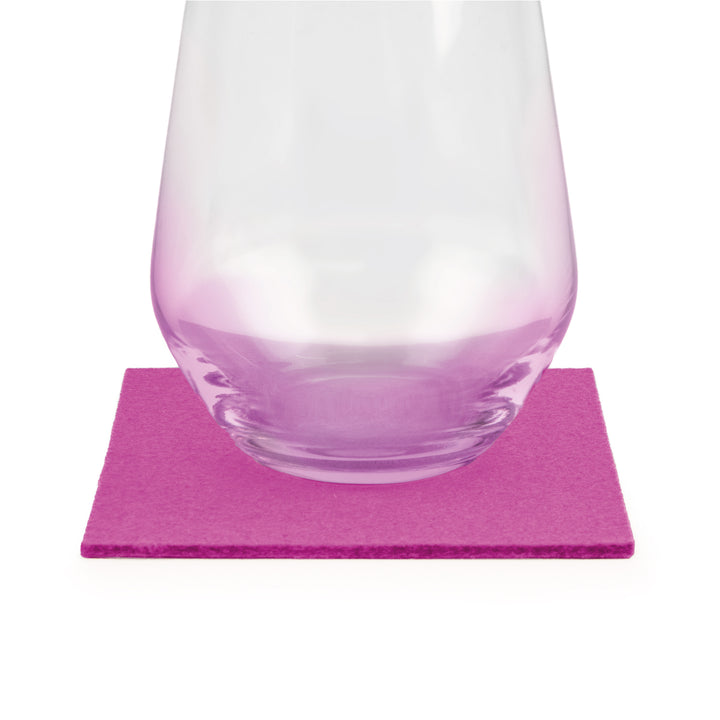 Coasters made of felt design felt (100% wool felt), square, 11 x 11 cm, 3 mm thick, 4 pieces