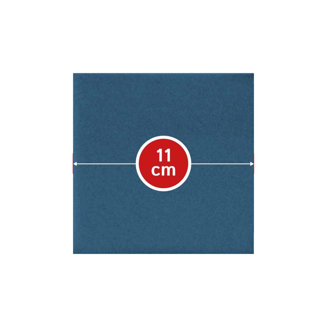 Coasters made of felt design felt (100% wool felt), square, 11 x 11 cm, 3 mm thick, 4 pieces