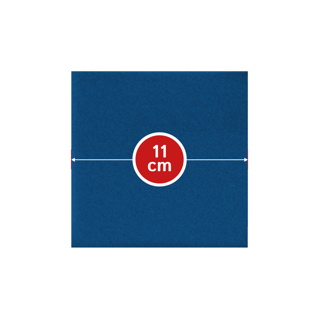 Coasters made of felt design felt (100% wool felt), square, 11 x 11 cm, 3 mm thick, 4 pieces