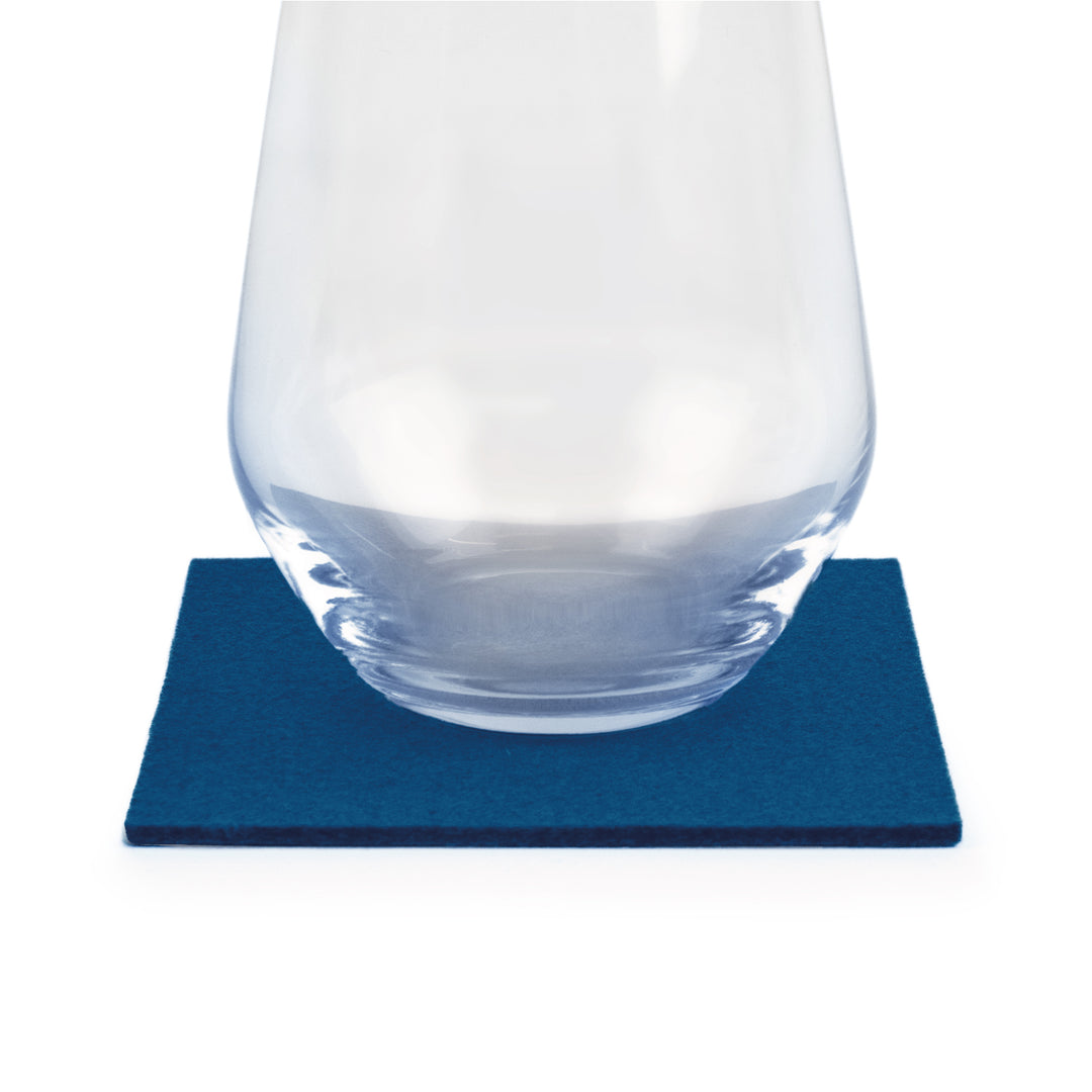 Coasters made of felt design felt (100% wool felt), square, 11 x 11 cm, 3 mm thick, 4 pieces