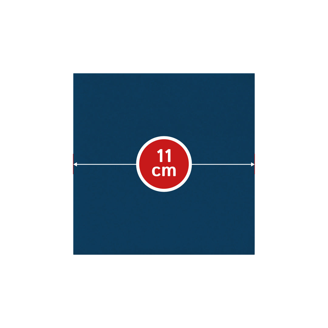 Coasters made of felt design felt (100% wool felt), square, 11 x 11 cm, 3 mm thick, 4 pieces