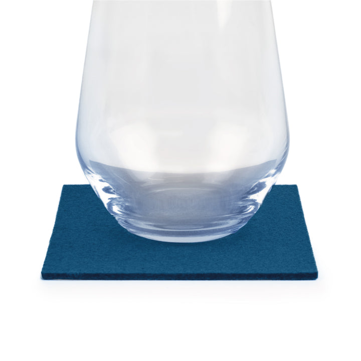 Coasters made of felt design felt (100% wool felt), square, 11 x 11 cm, 3 mm thick, 4 pieces