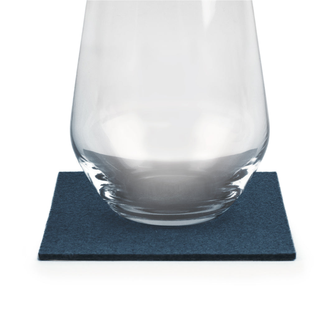 Coasters made of felt design felt (100% wool felt), square, 11 x 11 cm, 3 mm thick, 4 pieces