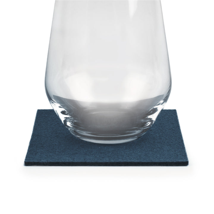 Coasters made of felt design felt (100% wool felt), square, 11 x 11 cm, 3 mm thick, 4 pieces