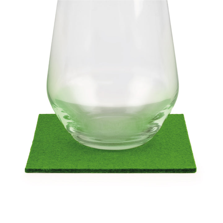 Coasters made of felt design felt (100% wool felt), square, 11 x 11 cm, 3 mm thick, 4 pieces