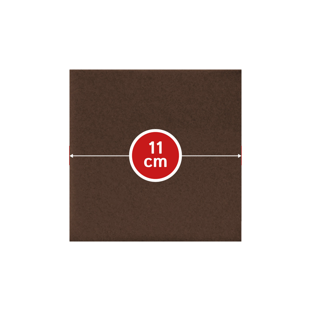 Coasters made of felt design felt (100% wool felt), square, 11 x 11 cm, 3 mm thick, 4 pieces