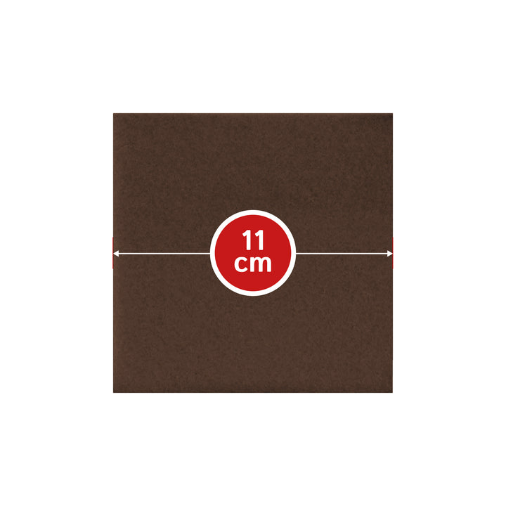 Coasters made of felt design felt (100% wool felt), square, 11 x 11 cm, 3 mm thick, 4 pieces