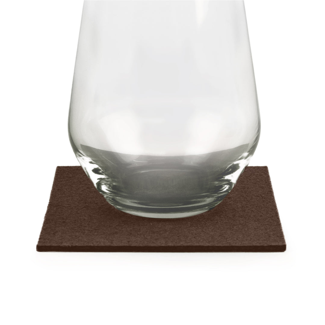 Coasters made of felt design felt (100% wool felt), square, 11 x 11 cm, 3 mm thick, 4 pieces