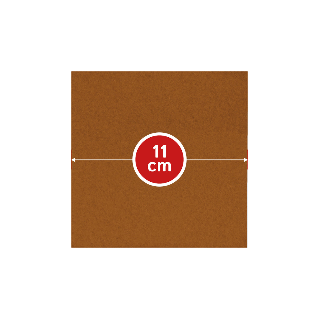 Coasters made of felt design felt (100% wool felt), square, 11 x 11 cm, 3 mm thick, 4 pieces