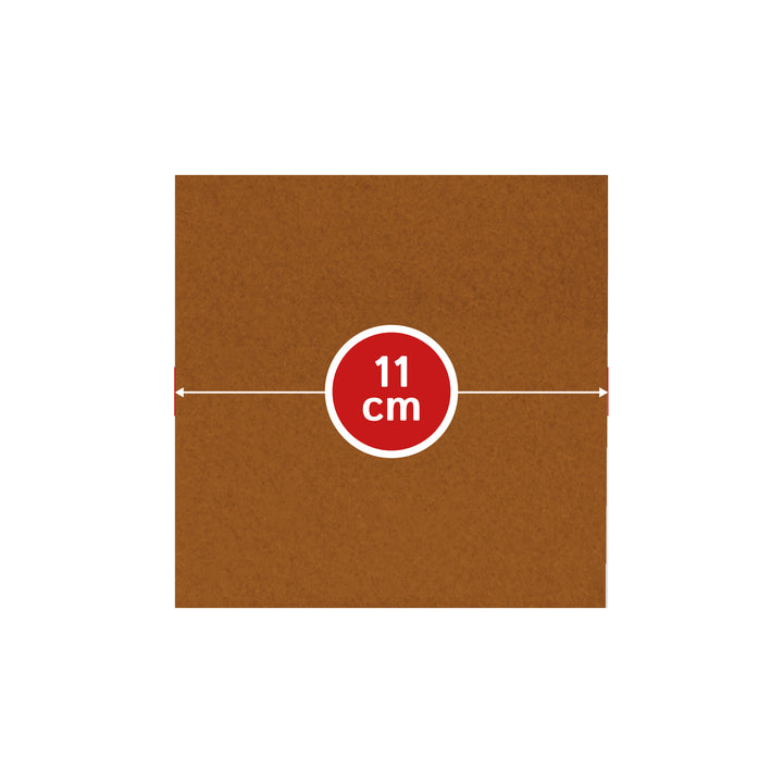 Coasters made of felt design felt (100% wool felt), square, 11 x 11 cm, 3 mm thick, 4 pieces