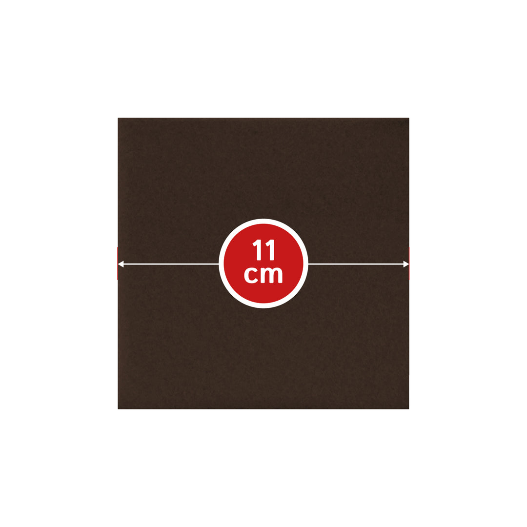 Coasters made of felt design felt (100% wool felt), square, 11 x 11 cm, 3 mm thick, 4 pieces