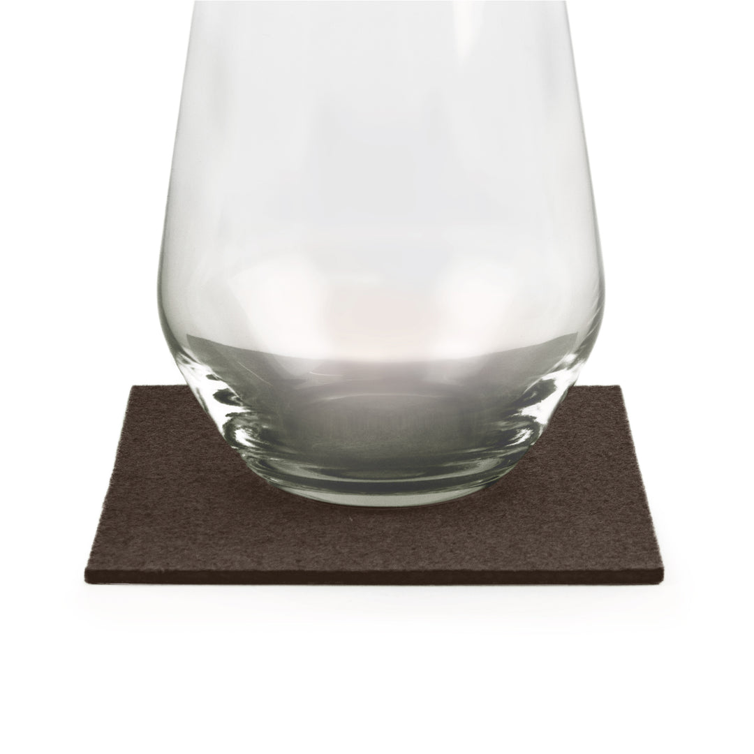 Coasters made of felt design felt (100% wool felt), square, 11 x 11 cm, 3 mm thick, 4 pieces