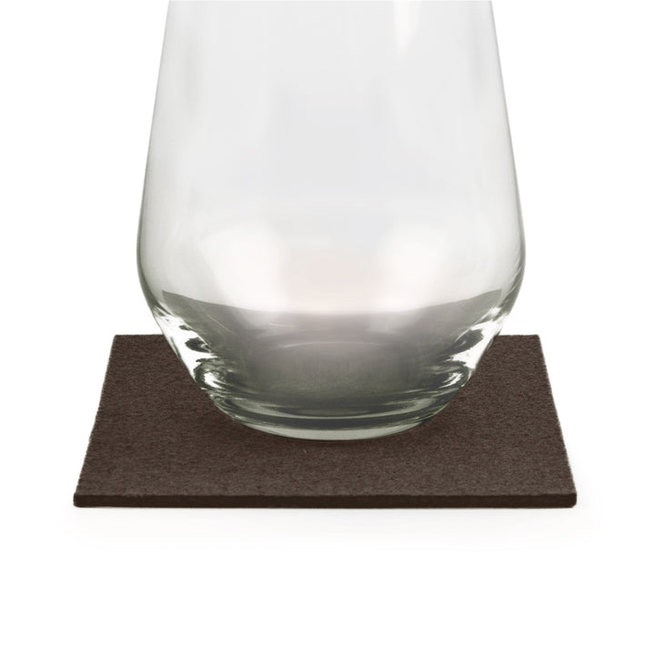 Coasters made of felt design felt (100% wool felt), square, 11 x 11 cm, 3 mm thick, 4 pieces