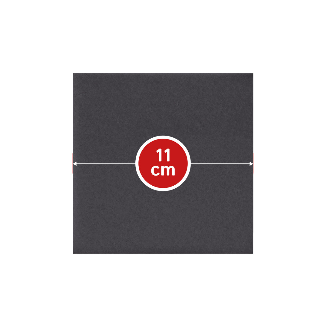 Coasters made of felt design felt (100% wool felt), square, 11 x 11 cm, 3 mm thick, 4 pieces