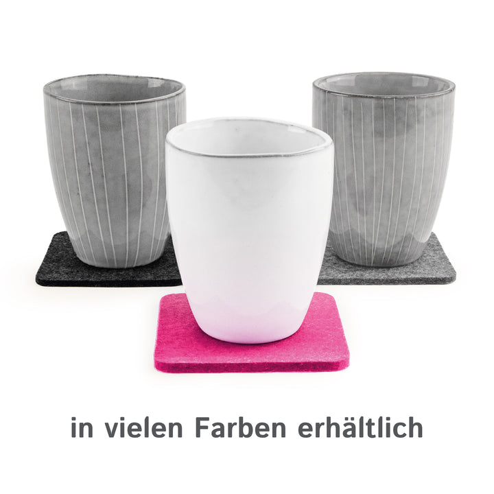 Sous-verres à bière en feutre, coins arrondis, 9 x 9 cm, épaisseur 3 mm, lot de 4