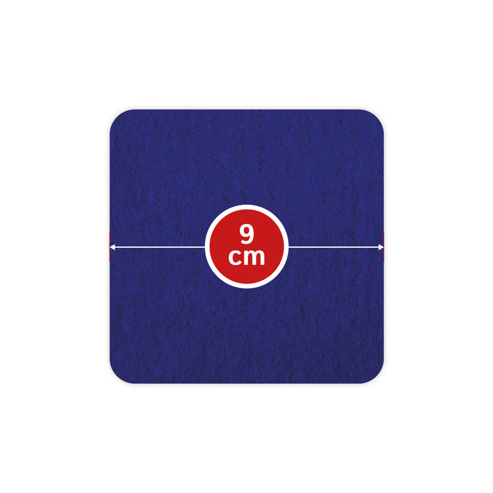 Filz Glasuntersetzer in nachtblau 4 Stück 3mm dick 9x9cm