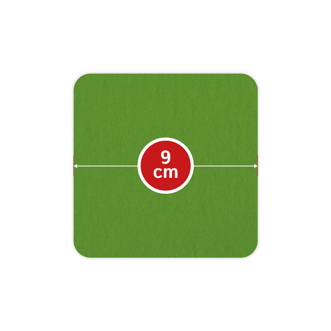 Filz Glasuntersetzer in hellgrün 4 Stück 3mm dick 9x9cm