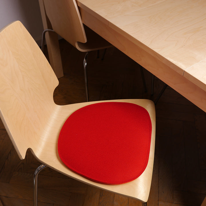 Filz Sitzkissen aus hochwertigem Designfilz (100 % Wolle), trapez, ca. 35x38/20cm