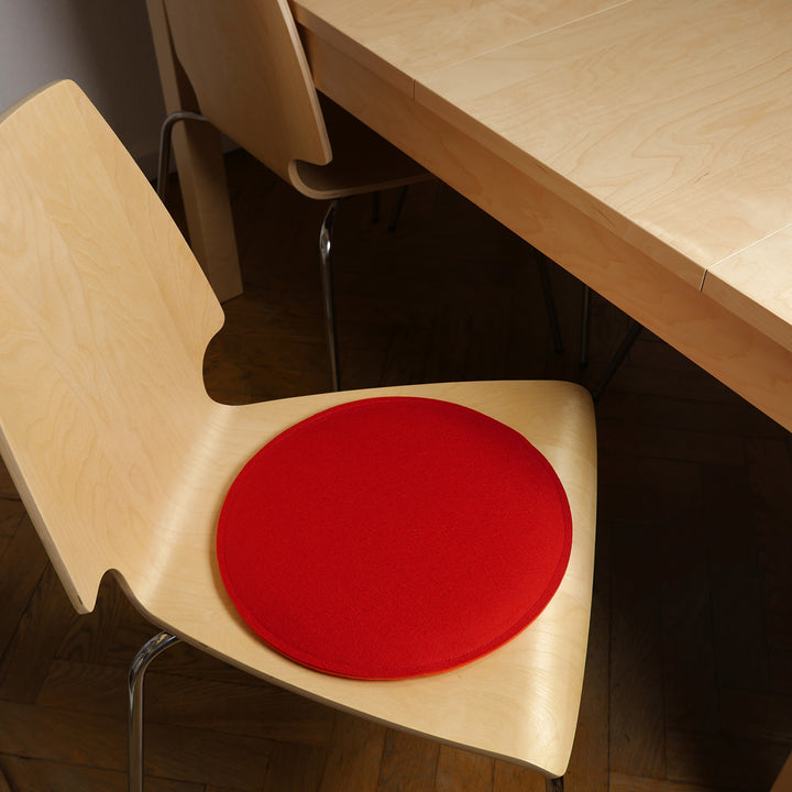 Filz Sitzkissen aus hochwertigem Designfilz (100 % Wolle), rund, ca. 35cm Durchmesser