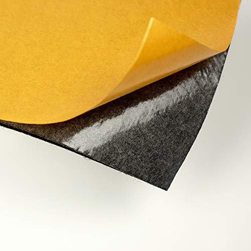 Klapperschutz für KFZ Innenraum - Filz selbstklebend, 200mm lang x 120mm breit, verschiedene Dicken