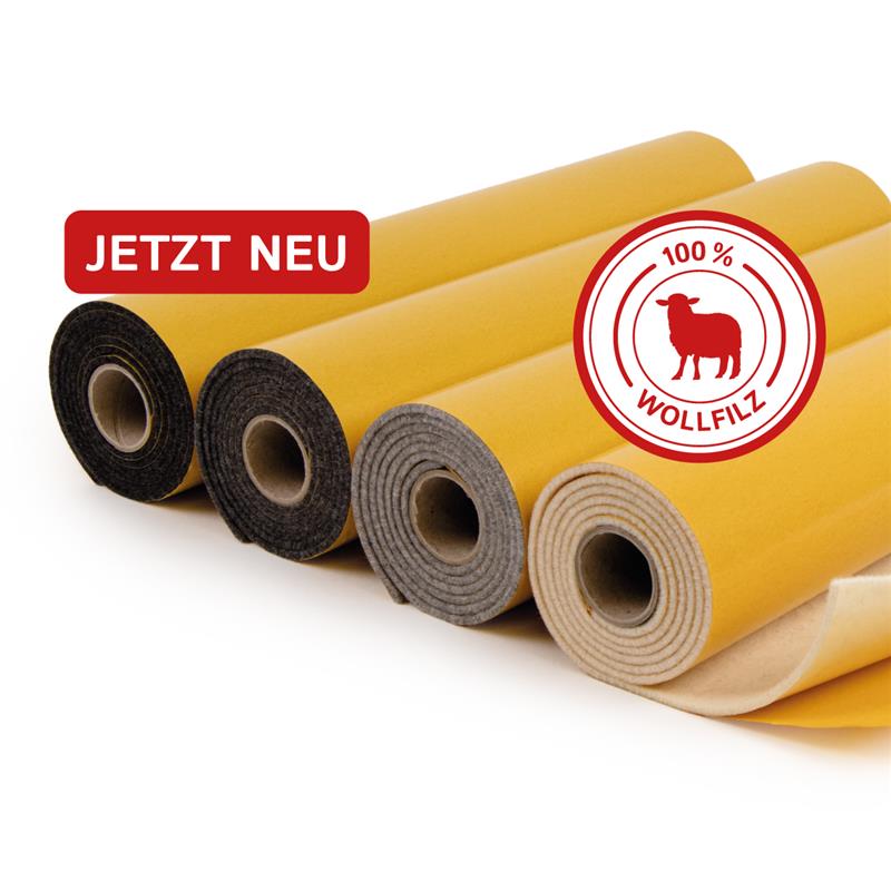 Selbstklebender Wollfilz für Camper-Ausbau