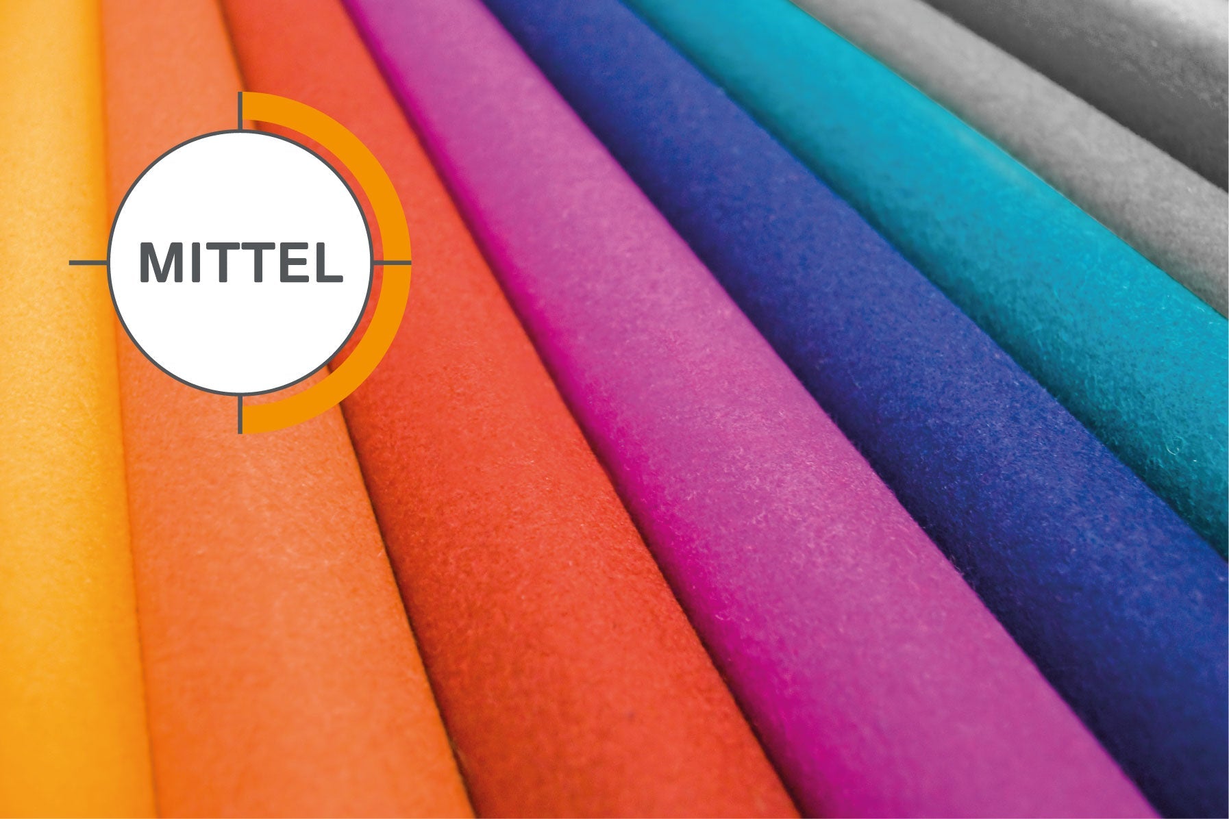 fest - Wollfilz Meterware gefärbt, aus 100% Schafwolle (Designfilz - 27 Farben verfügbar)