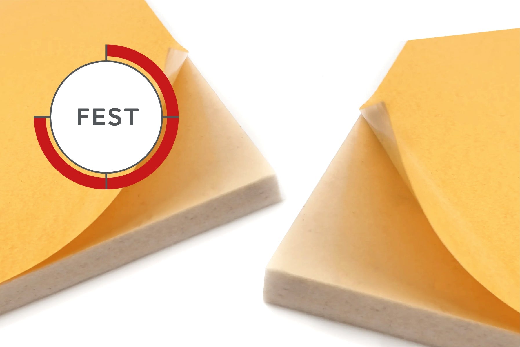 fest (0,36kg/cdm) - technische Filzplatten selbstklebend