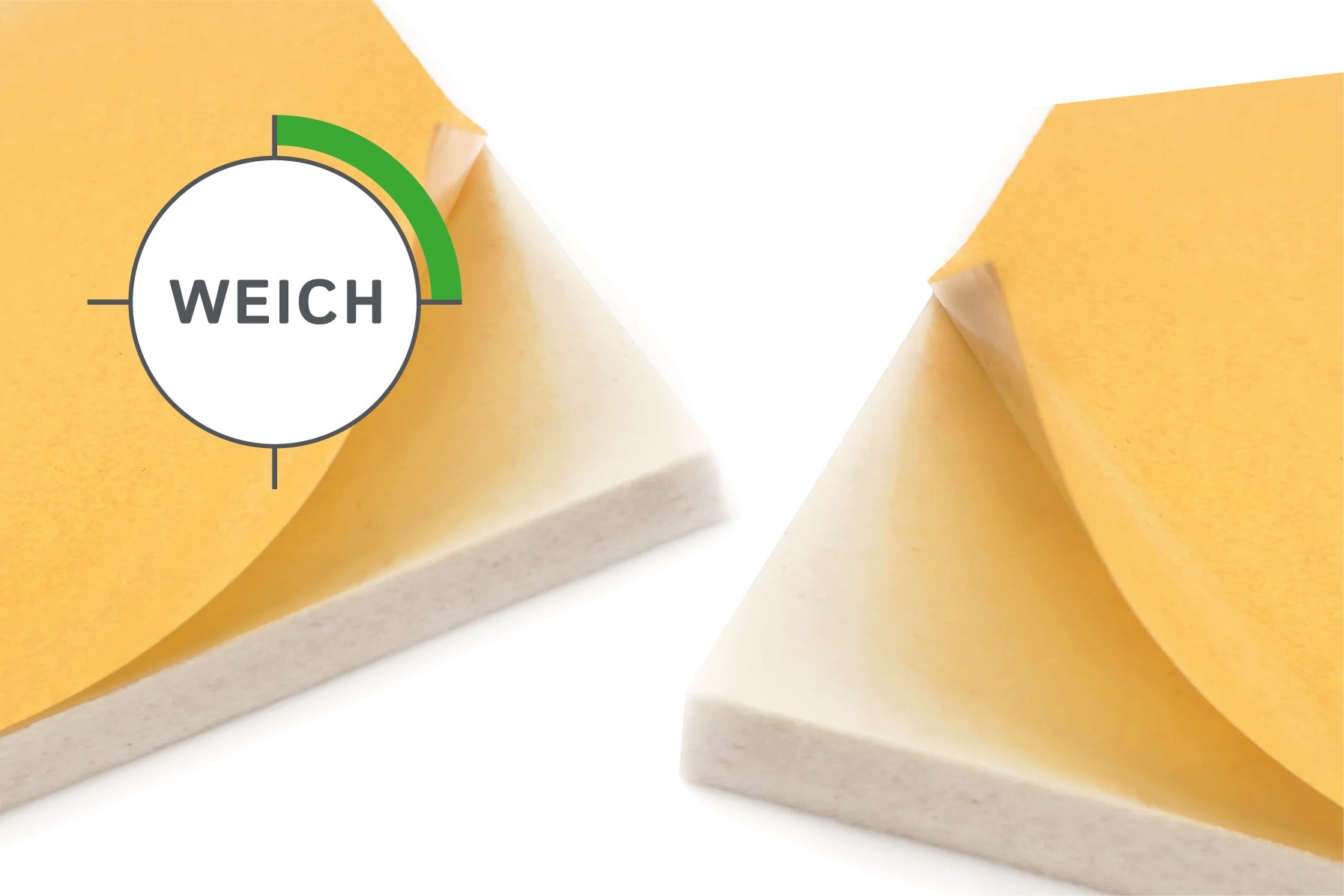 Technische Filzplatten selbstklebend (Wollfilz, weich)