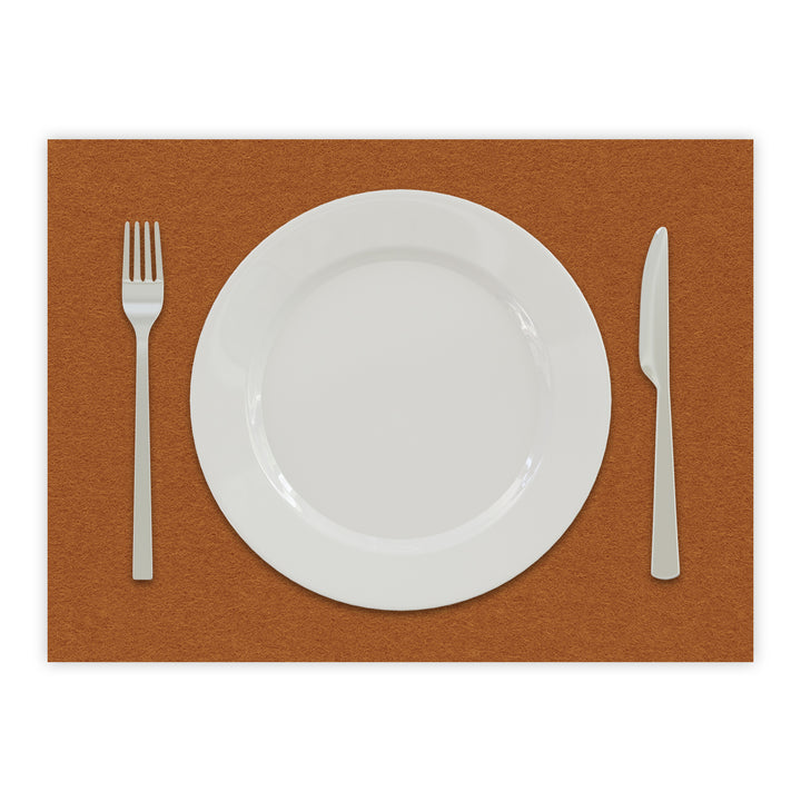 Tischset aus Filz, Platzset Untersetzer für Teller, rechteckig, 3 mm dick - 100 % Wollfilz