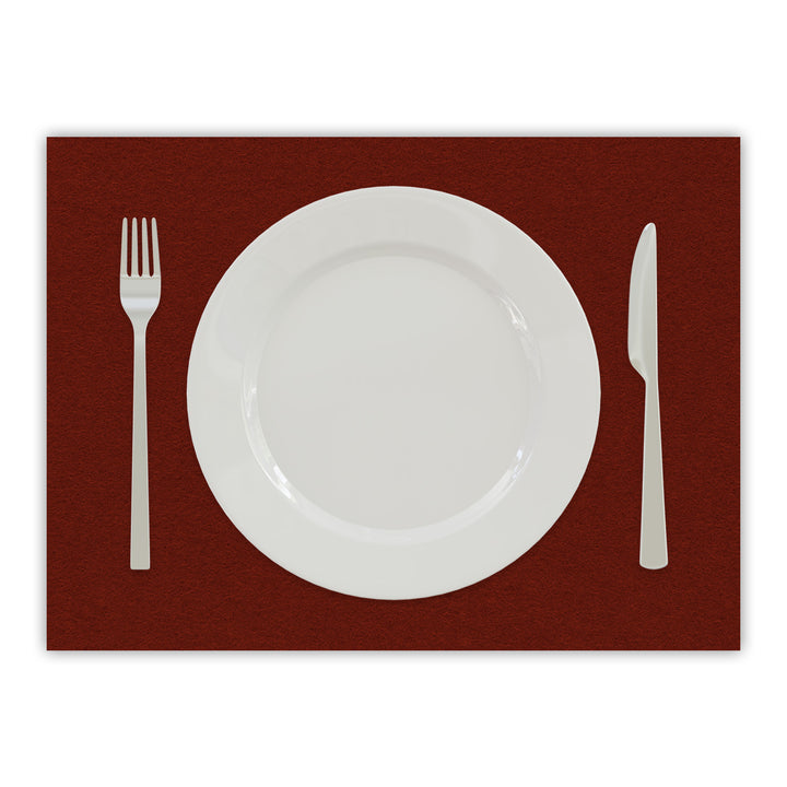 Tischset aus Filz, Platzset Untersetzer für Teller, rechteckig, 3 mm dick - 100 % Wollfilz