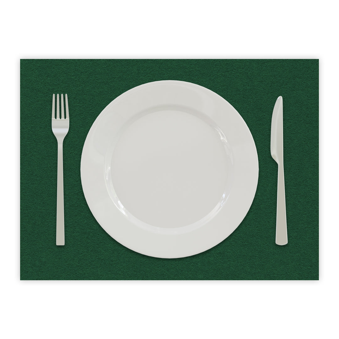 Tischset aus Filz, Platzset Untersetzer für Teller, rechteckig, 3 mm dick - 100 % Wollfilz