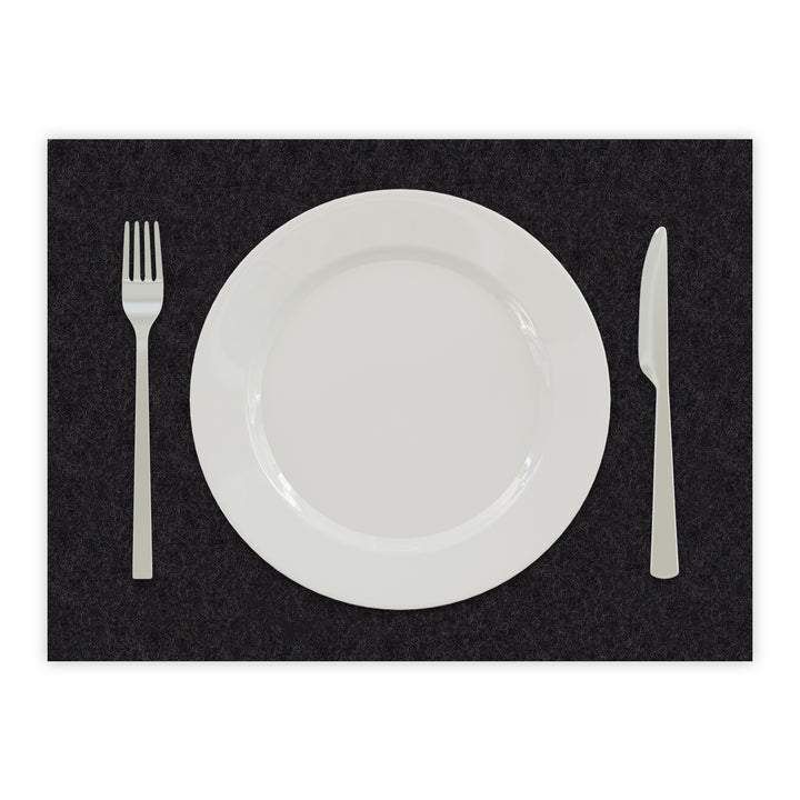 Tischset aus Filz, Platzset Untersetzer für Teller, rechteckig, 3 mm dick - 100 % Wollfilz