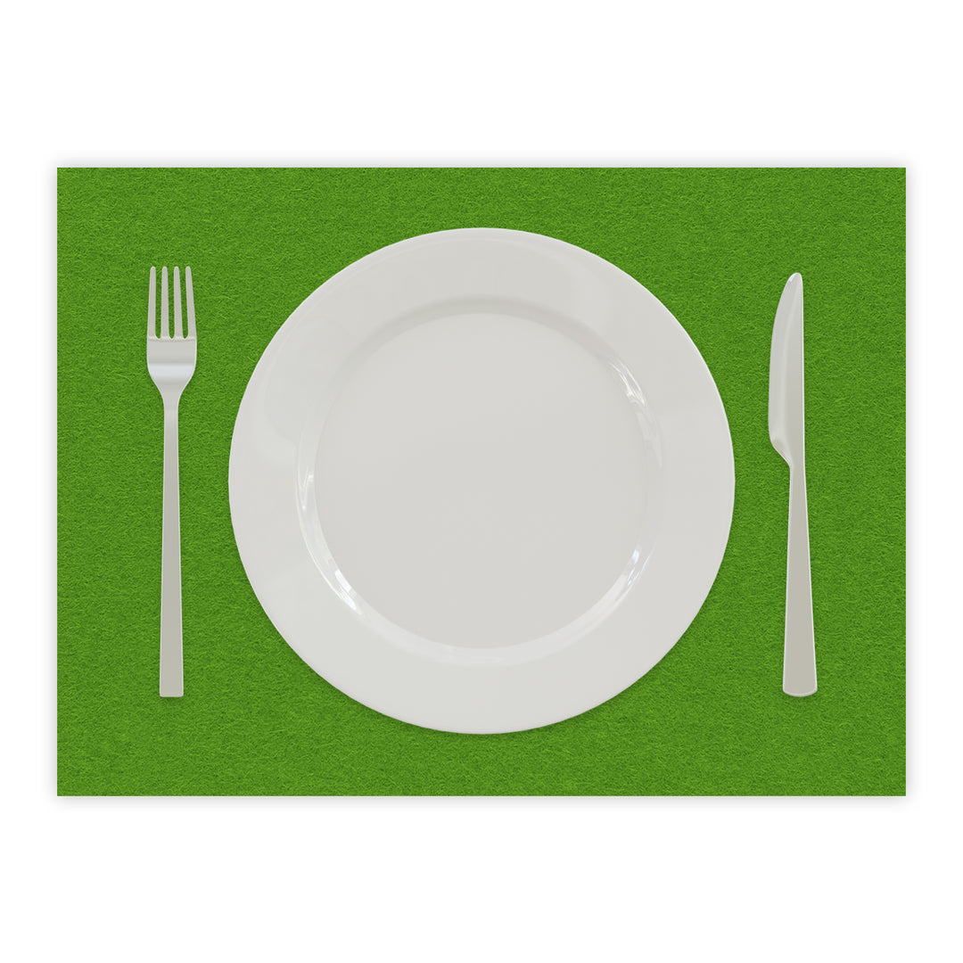 Tischset aus Filz, Platzset Untersetzer für Teller, rechteckig, 3 mm dick - 100 % Wollfilz