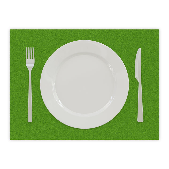 Tischset aus Filz, Platzset Untersetzer für Teller, rechteckig, 3 mm dick - 100 % Wollfilz