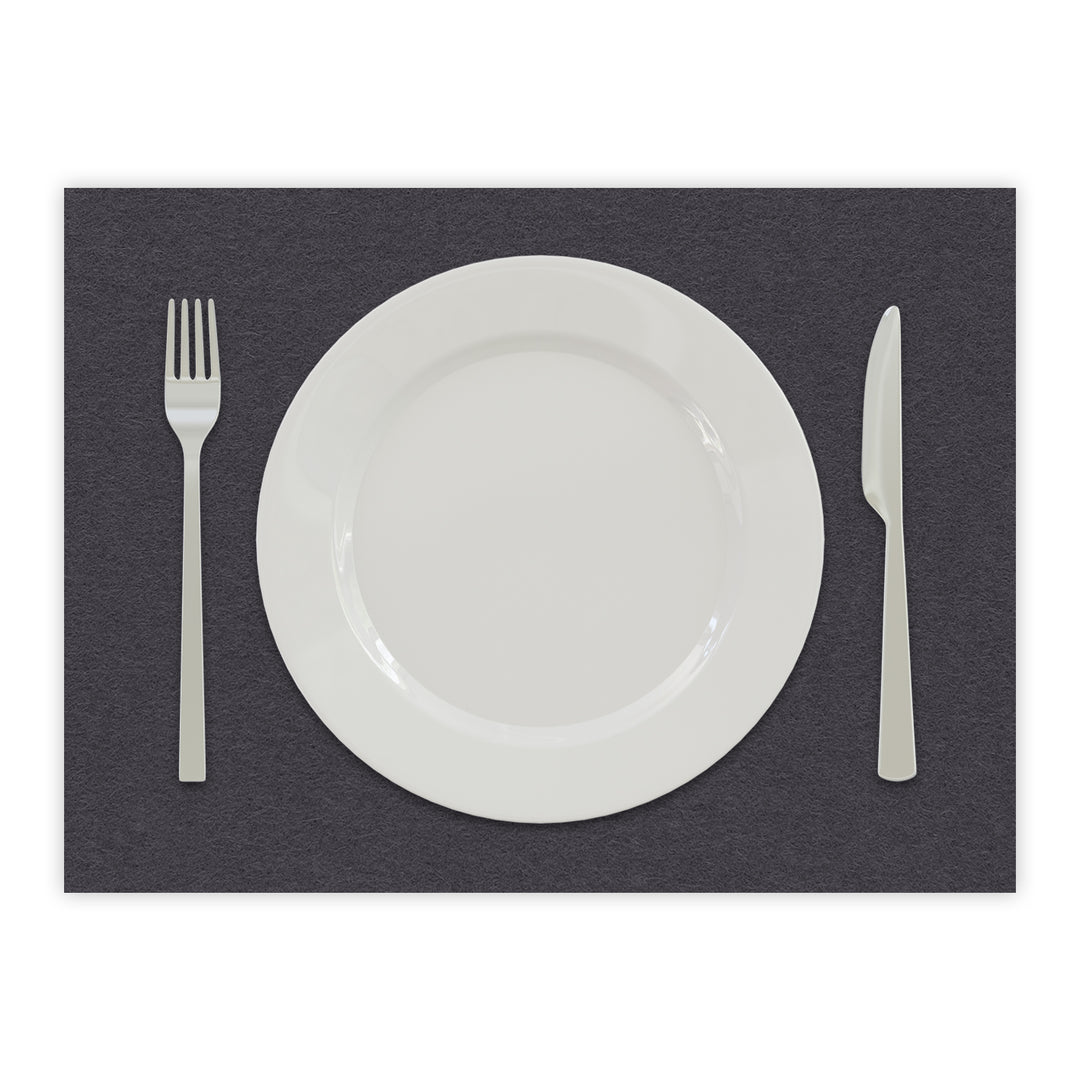 Tischset aus Filz, Platzset Untersetzer für Teller, rechteckig, 3 mm dick - 100 % Wollfilz