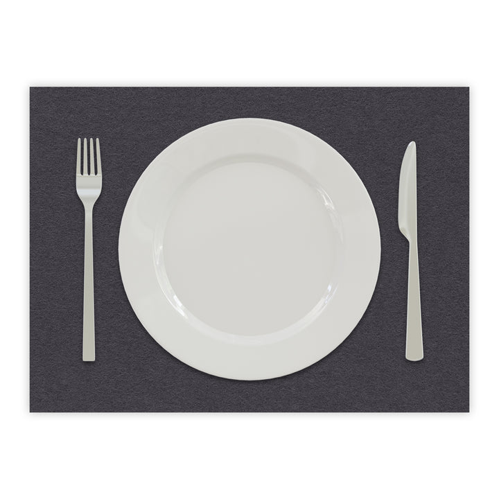 Tischset aus Filz, Platzset Untersetzer für Teller, rechteckig, 3 mm dick - 100 % Wollfilz