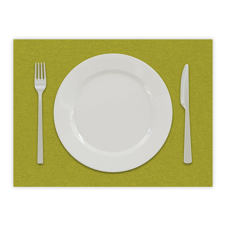 Tischset aus Filz, Platzset Untersetzer für Teller, rechteckig, 3 mm dick - 100 % Wollfilz