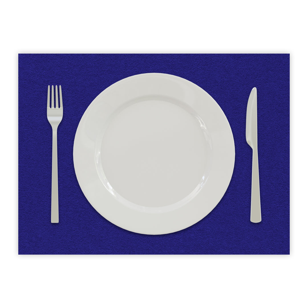 Tischset aus Filz, Platzset Untersetzer für Teller, rechteckig, 3 mm dick - 100 % Wollfilz