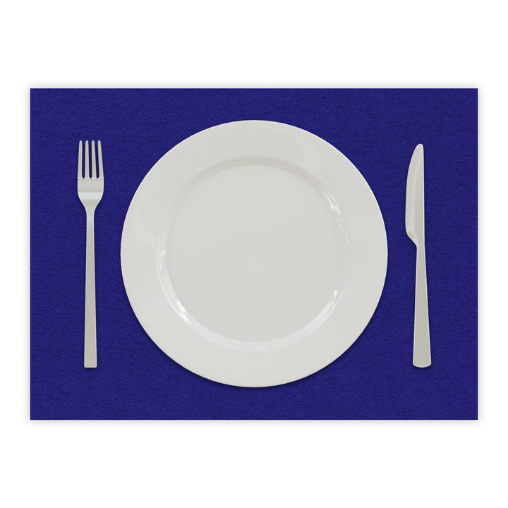 Tischset aus Filz, Platzset Untersetzer für Teller, rechteckig, 3 mm dick - 100 % Wollfilz