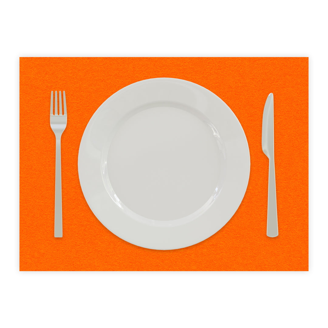 Tischset aus Filz, Platzset Untersetzer für Teller, rechteckig, 3 mm dick - 100 % Wollfilz