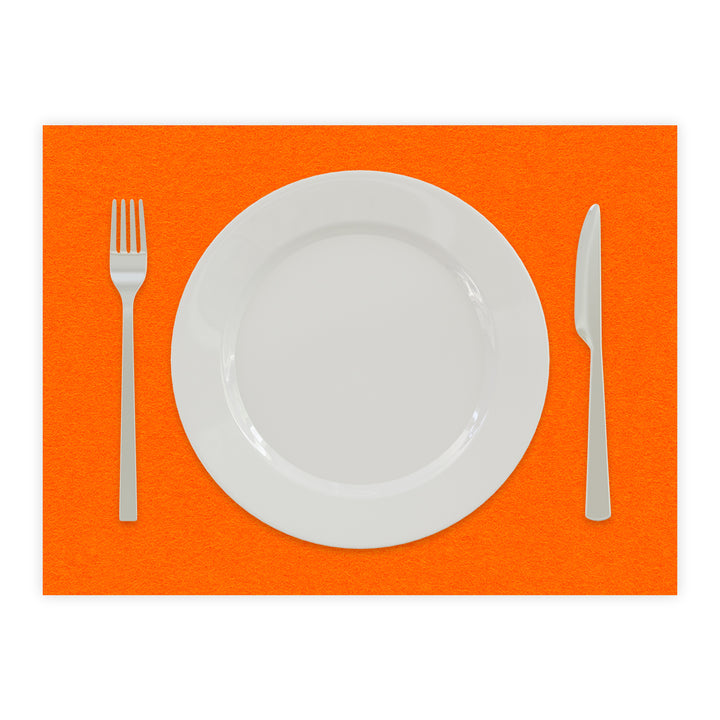 Tischset aus Filz, Platzset Untersetzer für Teller, rechteckig, 3 mm dick - 100 % Wollfilz