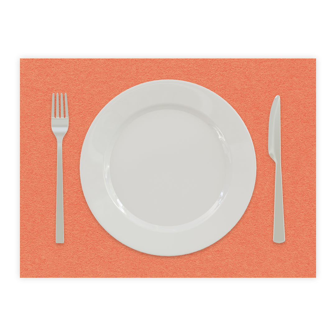 Tischset aus Filz, Platzset Untersetzer für Teller, rechteckig, 3 mm dick - 100 % Wollfilz