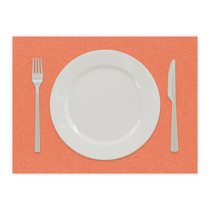 Tischset aus Filz, Platzset Untersetzer für Teller, rechteckig, 3 mm dick - 100 % Wollfilz