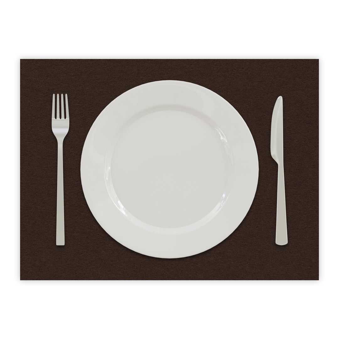 Tischset aus Filz, Platzset Untersetzer für Teller, rechteckig, 3 mm dick - 100 % Wollfilz