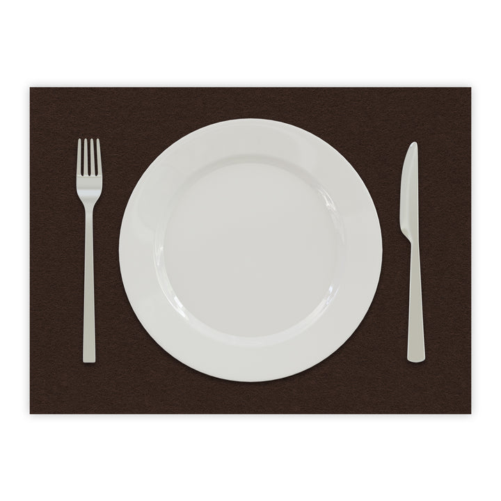 Tischset aus Filz, Platzset Untersetzer für Teller, rechteckig, 3 mm dick - 100 % Wollfilz